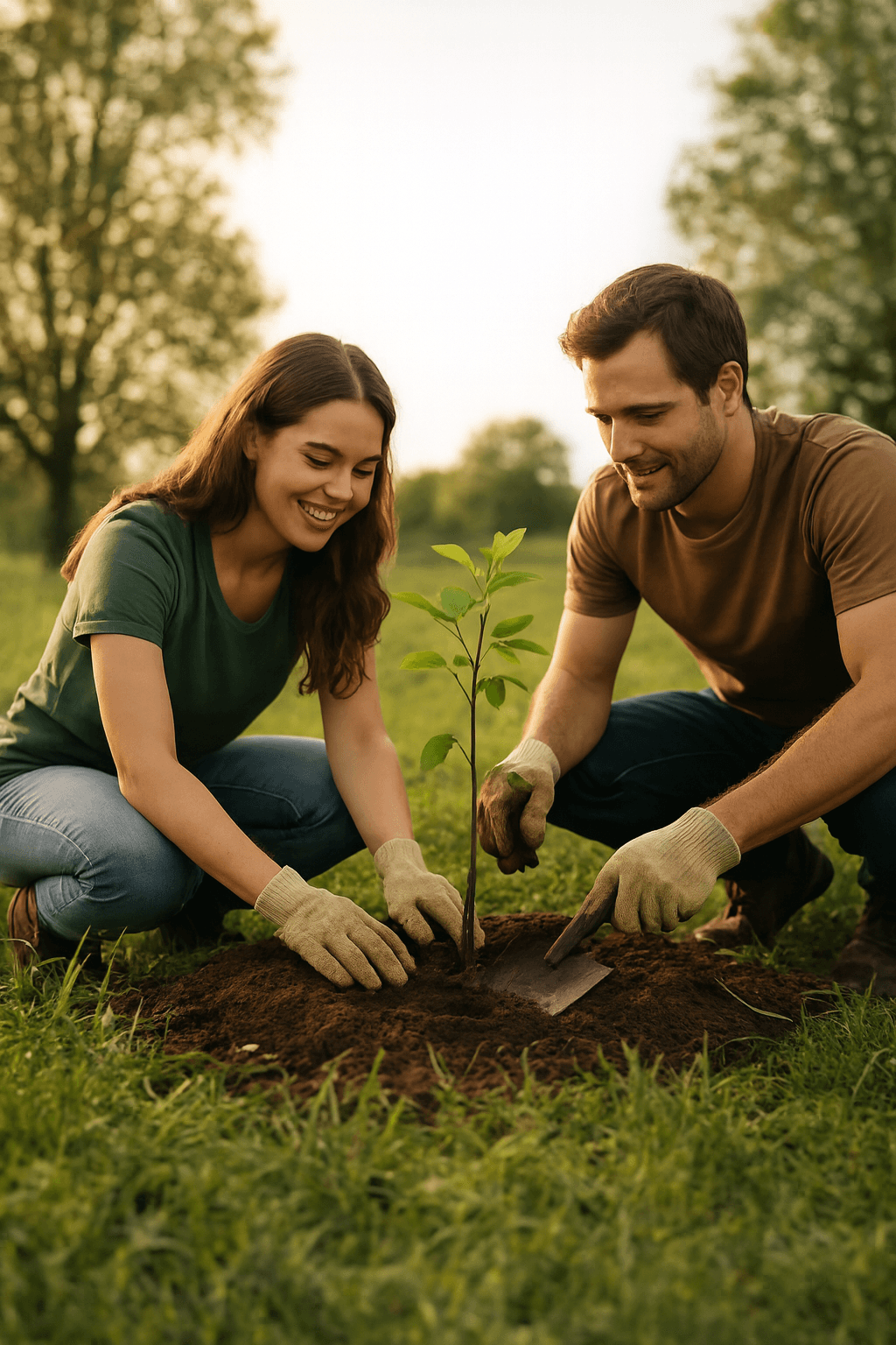 Tree planting background